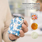 3 Gram 2000 Pack Desiccant Packs Food Grade,Silica Gel Capsule with Indicating Silica Gel Beads (Orange to White), Moisture Absorber Packets Silica Gel Packets