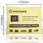 4 Pack 500G Reusable Silica Gel Desiccant Dehumidifier Bags, Color Indicating Moisture Absorbers for Car, Closet, Basement & Garage, Microwave Rechargeable Reusable Drying Bags