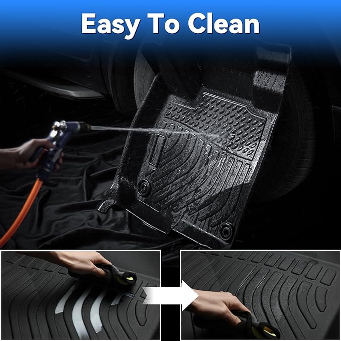 Hutisya-Floor Mats & Cargo Liner Set Fit for Lexus RX RX350 RX450h 2010-2015 All Weather Protection Anti-Slip & Durable TPE Full Set Liners Automotive Accessories-Black