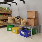 30''W x 72''L x 14''H Chrome Plated Wire Dunnage Rack | Off The Floor Storage