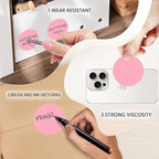 2 Inch Pink Circle Stickers, Permanent Sticky Dots, 500 Pcs Roll, Colored Dot Stickers for Toddlers, Drafting Dots, File Classification Stationery Labels