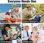 Sooez Toughest Clipboard with Storage, Internal Pen Pouch Included, Letter/ A4 Size, Shockproof Heavy Duty Plastic Clip Boards 8.5x11”, High Capacity Clipboards Box Case for Contractor Trucker Driver