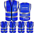 BeautyWill Custom Safety Vest Logo Class 2 High Visibility Reflevtive Vest Outdoor Protective Workwear
