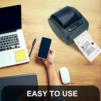 L LIKED 4 x 6 Thermal Labels Fanfold,5000 White Shipping Mailing Labels with Perforated and Strong Adhesive,Compatible with Zebra & Rollo Printer,Commercial Grade