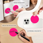 2 Inch Fluorescent Pink Circle Stickers 500 Pcs,Permanent Color Coding Dots for Office,Home Organization, File Classification,Multipurpose Labels