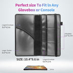 Car Registration and Insurance Holder,PU Leather Car License Document Insurance and Registration Card Holder Men Women Vehicle Glove Box Organizer Auto Accessories-Beach Sunset