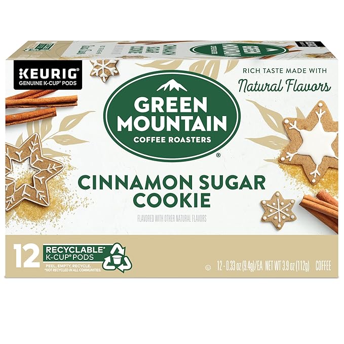 Green Mountain Coffee Roasters Cinnamon Sugar Cookie Coffee, Keurig Single Serve K-Cup Pods, 72 Count