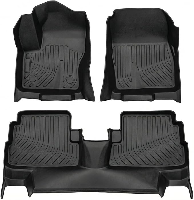 Aiqiying Floor Mats Compatible with Ford Escape 2013-2019 Models，All Weather Carpet Liners Waterproof Durable Custom-Fit Front Rear Full Set Protection TPE Accessories