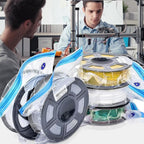 3D Print Filament Storage Bag Vacuum Kits - 30Pcs Cleaning Drying Sealed Bags with 30Pcs Humidity Indicator Cards & Auto-Pump