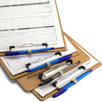 Officemate Wood Clipboard, Letter Size, Low Profile Clip with Pen Holder (83249)