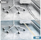 Floor Cord Covers for Wires 10FT Cable Hider Wire Cover Self Adhesive Cord Hider Floor for Offices, Homes, Workshops, Warehouses Cable Cavity 0.39" W x 0.27" H