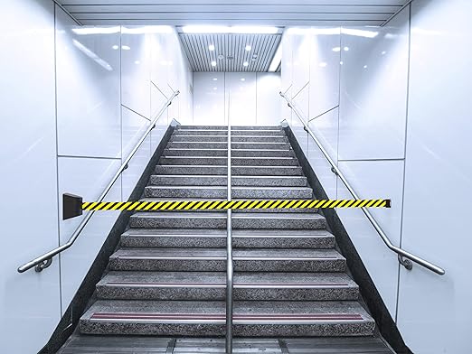 Crowd Control Warehouse - CCW Series WMB-230 Magnetic Wall Mount Retractable Belt Barrier - 30 Foot, Caution Do Not Enter Belt with Black ABS Case