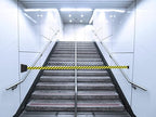 Crowd Control Warehouse - CCW Series WMB-230 Magnetic Wall Mount Retractable Belt Barrier - 30 Foot, Caution Do Not Enter Belt with Black ABS Case