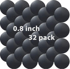 Cell Phone Metal Stickers 0.8 inch for Magnetic Car Mount. Replacement Set of 32 Mini Magnet Metal Plates. Silver Car Sticky Small Round Iron Discs with 3M Adhesive Backing for Case, DIY, Crafts.
