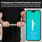 Wyze Scale Ultra BodyScan Smart Scale with Handle – Wi-Fi & Bluetooth Body Composition Scale for Weight, BMI, Body Fat, Muscle Mass, and Segmental Measurement, White