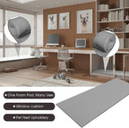 Amylove Polyurethane Foam 24" x 72" High Density Cushion Upholstery Foam Sheet for Seat Replacement DIY Projects Chairs Headboards Sofas Home (1/2" X 24" X 72",Gray)