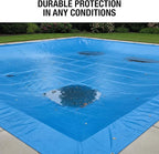 40x60 Blue Waterproof Tarp – Heavy Duty 5 MIL Thick Outdoor Tarpaulin Cover - Multi Purpose Protection for Camping, Tent, Roof, Patio, Pool, Floor, Furniture, Boat, Truck Beds, Pack of 1