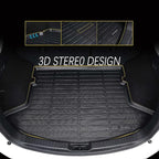 KELCSEECS® All-Weather Cargo Liner for Hyundai Elantra & Elantra N & Elantra Hybrid 2026 2025 2024 2023 2022 2021 Custom Fit Car Floor Mat Trunk Mat - Black