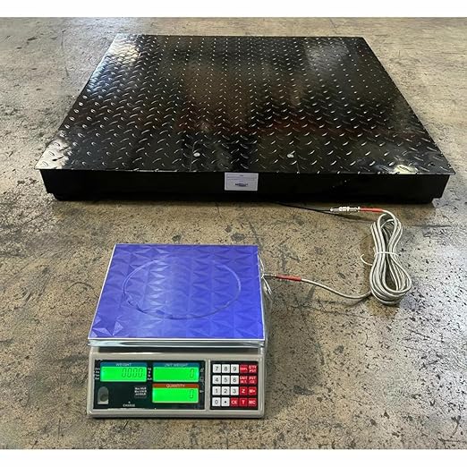 Liberty Scales LS-700-DC Dual Counting Smart Weighing Scale Systems, Size 48" x 60" (4' x 5') - C-Scale (33 lb x .001 lb) / Floor Scale 5000 lb x 1 lb