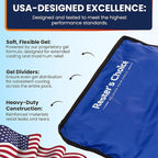 Gel Soft Flexible Ice Pack for Injuries Reusable - (Large: 11"x14.5") for Hip, Shoulder, Knee, Back - Comfy Cold Pack Compress for Swelling, Bruises, Surgery