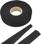 MECCANIXITY Braided Cable Sleeves Heat Shrinkable Fabric Sleeving, 5/8" 60ft Black 2:1 Ratio Heat Shrinkable Cord Protector for Harness Cable, Network Cable Protection, Cable Management