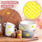 Starboling Color Coding Labels,3000 PCS 1/2" x 3/4" Yellow Rectangular Colored Labels Stickers,for Garage Sale,Price Tags,File Folder Tabs,and Classroom Organization