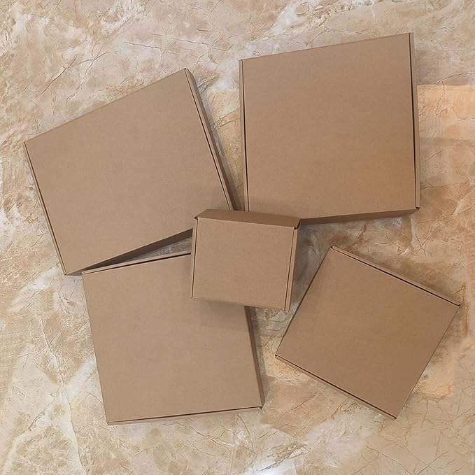 11x11x2 inch Shipping Boxes，Bulk 20 Pack，Brown Corrugated Mailers Cardboard Literature Mailer Box for Packaging Business, Mailing,Moving and Storage，Small Gift Boxes for Wrapping Mailing Present
