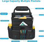 Car Front Seat Organizer| Efficient Car Organizers and Storage | Laptop,Tablet Pockets, Adjustable Straps,Kid-Friendly, Multi-Pocket, Cup Holders, Sturdy and Durable, Black
