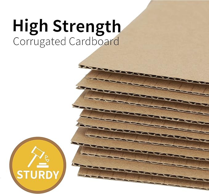 4x4x4 inches Shipping Boxes 50 Pack, Kraft Corrugated Small Cardboard Boxes for Mailing Packing, Brown