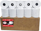 (10 Rolls) 3 1/8 x 230 Thermal Paper Receipt Rolls (55 GSM - 80mm x 70m) Fits All POS Cash Registers TM-T88III, TM-T88IV, TM-T88V, TSP100, CT-S300, CT-S2000, BPA Free from BuyRegisterRolls