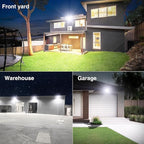 Onforu 80W Flood Lights Outdoor, 8000lm Bright LED Work Light with Plug, 6500K Daylight White LED Flood Lighting, IP66 Waterproof Security Yard Lights for Garage Stadium 2 Pack