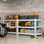 CJF Metal Storage Shelves, 3-Tier Garage Shelving Unit, Heavy Duty Adjustable Metal Shelving for Garage, Basement, Pantry, Warehouse-Black (36 "H x 36" W x 16" D)