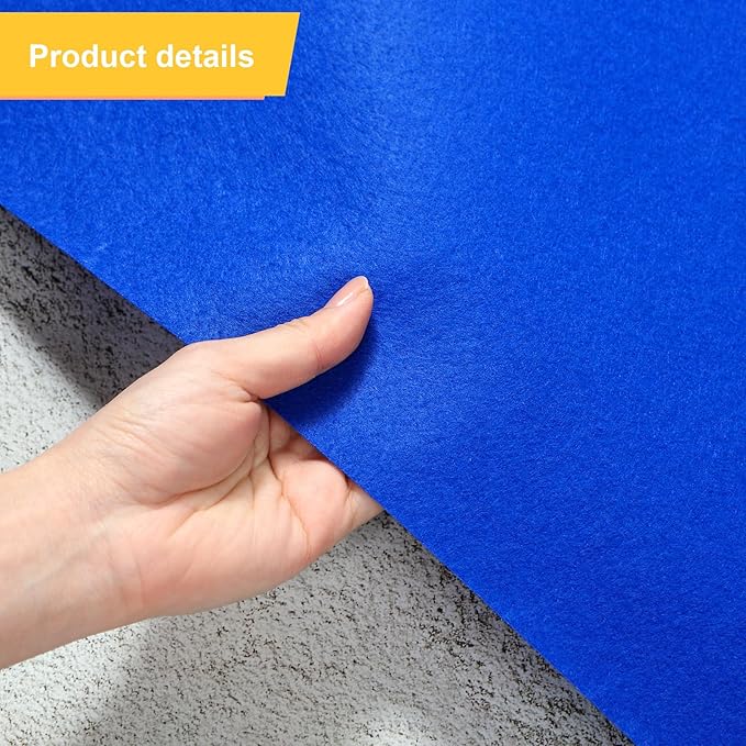 Preboun 3.9 x 60 ft Carpet Runner for Party Felt Runway Rug Runner Rug with Carpet Tape for Halloween Wedding Christmas Xmas Thanksgiving Outdoor Accessories Wedding Party Hallway(Royal Blue)