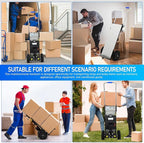 Motorized Hand Truck for Moving Furniture Stair Climbing Hand Truck Dollys Cart with Stair Climbing Wheels Electric Crawler Black