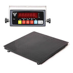 24"x24" Industrial Floor Scale, Heavy-Duty Warehouse Scale with Digital Indicator, Accurate Pallet Scale for Postal Luggage Shipping Mailing Weighing