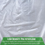 Farm Plastic Supply - Clear Plastic Sheeting - 6 mil - (32' x 100') - Thick Plastic Sheeting, Heavy Duty Polyethylene Film, Drop Cloth Vapor Barrier Covering for Crawl Space