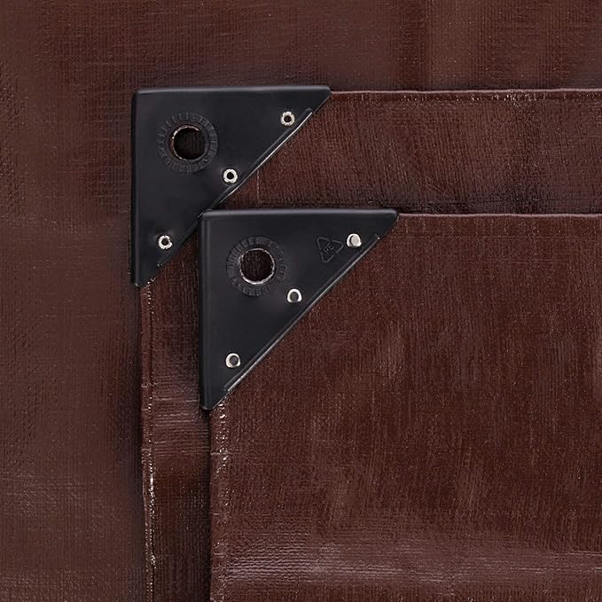 WHITEDUCK 20' x 40' Super Heavy Duty Poly Tarp Thick 16 Mil, Waterproof 100% UV Resistant Rip/Tear Proof Tarp w/Rustproof Grommets & Reinforced Edges (Finished Size: 19'6"x39'6")