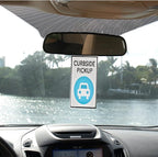 5 Pcs Placard Holder Clear Parking Permit Holder Permit Placard Protective Organizer Set Rearview Mirror Hanger for Car Passes Stickers Permits