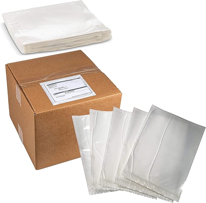 MT Products Blank Envelope Shipping Label Sleeves - 4" x 6" Packing Slip Pouches for Shipment/Return - Pack of 100