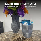 Panchroma PLA Dark Grey 3D Printer Filament, 1.75mm, 1kg Spool, Easy to Print, High Speed Printing, Tangle Free, AMS Compatible, Perfect for Toys, Decor, Miniatures, Models & Cosplay