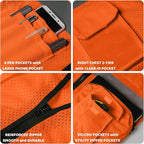 BeautyWill Custom Logo Safety Vest Class 2 High Visibility Reflective Vest for Men - Personalized Logo Team Vest