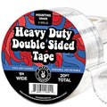 HIPPIE CRAFTER Strong Double Sided Tape Heavy Duty Wall Tape or Mounting Transparent Clear Nano Reusable and Removable Roll 1" x 10FT - 2 Pack
