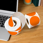 2 - Inch Round Orange Color - Coding Stickers,4 Rolls, 2000 PCS Multipurpose Strong - Adhesive Labels for Office,Inventory,Organizing