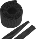 MECCANIXITY Braided Cable Sleeves Heat Shrinkable Fabric Sleeving, 7/8" 3ft Black 2:1 Ratio Heat Shrinkable Cord Protector for Harness Cable, Network Cable Protection, Cable Management