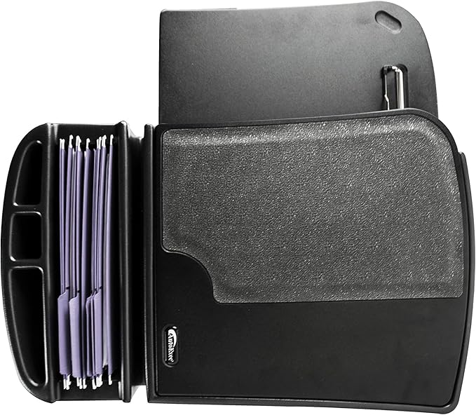 AutoExec GripMaster Car Desk for Your Vehicle Workstation and Mobile Office, Black with 400 watt Power Inverter