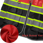 BeautyWill Custom Logo Safety Vest Class 2 High Visibility Reflective Vest for Men - Personalized Logo Team Vest