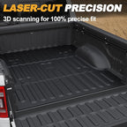 Truck Bed Mat for Dodge Ram 1500 2002-2018 & Ram 2500/3500 2002-2026 & Ram 1500 Classic 2019-2024 (Not for Optional Rambox), All Weather Truck Bed Liner 6.4FT 76.8'' TPE Cargo Mat