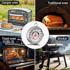 Oven Thermometer 150-600°F Pro Accurate Oven Temperature Gauge for Gas/Electric Ovens Instant Read Food Thermometer Hang or Stand