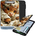 Clipboard with Storage Box & Pen Holder,Heavy Duty Clip Boards 8.5x11 for Nursing,High Capacity,School & Office Supplies,Floral Cozy