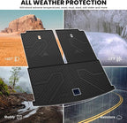 LASFIT Backrest Mat & Cargo Mat for Volkswagen VW Atlas 2018-2026, 2nd Row Bench seat, All Weather TPE Custom Fit Trunk Liners for VW Atlas Accessories Seatback Mats, Black, Easy to Clean